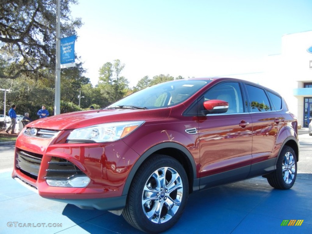 2013 Escape SEL 1.6L EcoBoost - Ruby Red Metallic / Medium Light Stone photo #1