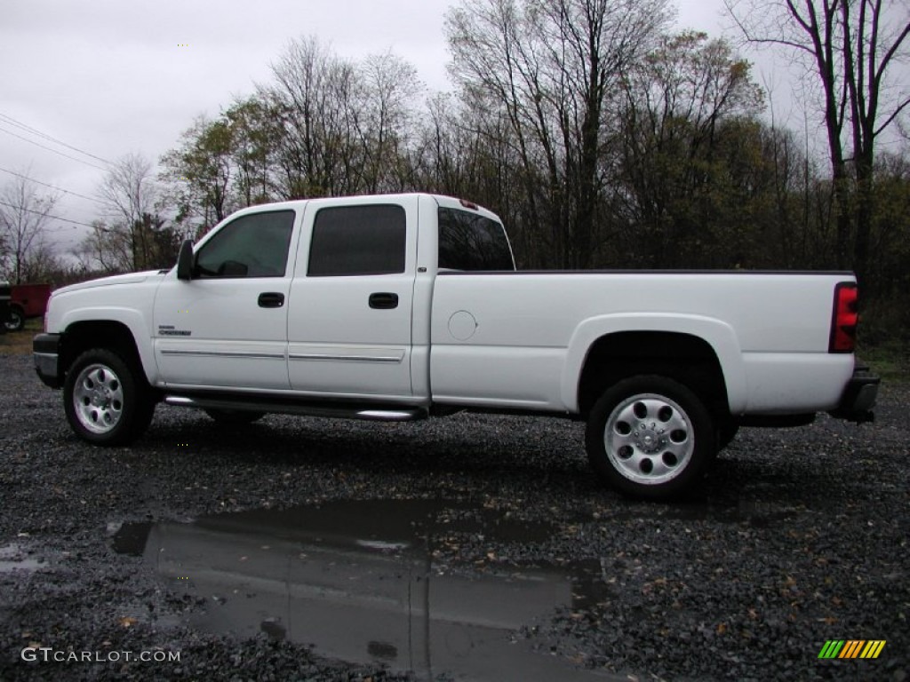 2007 Silverado 2500HD Classic LT Crew Cab 4x4 - Summit White / Dark Charcoal photo #6