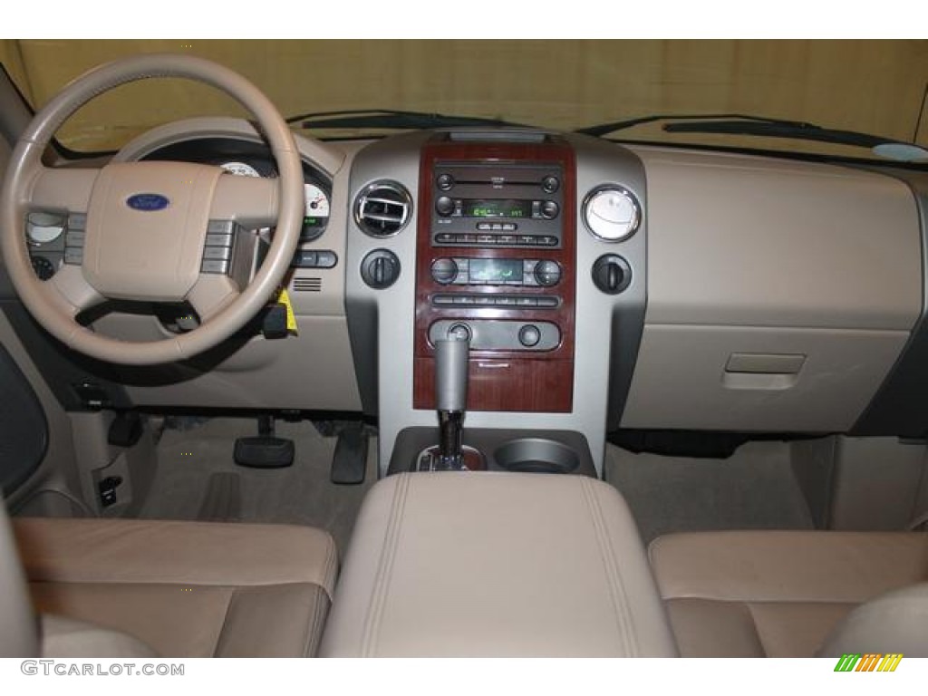 2005 F150 Lariat SuperCrew 4x4 - Medium Wedgewood Blue Metallic / Tan photo #19