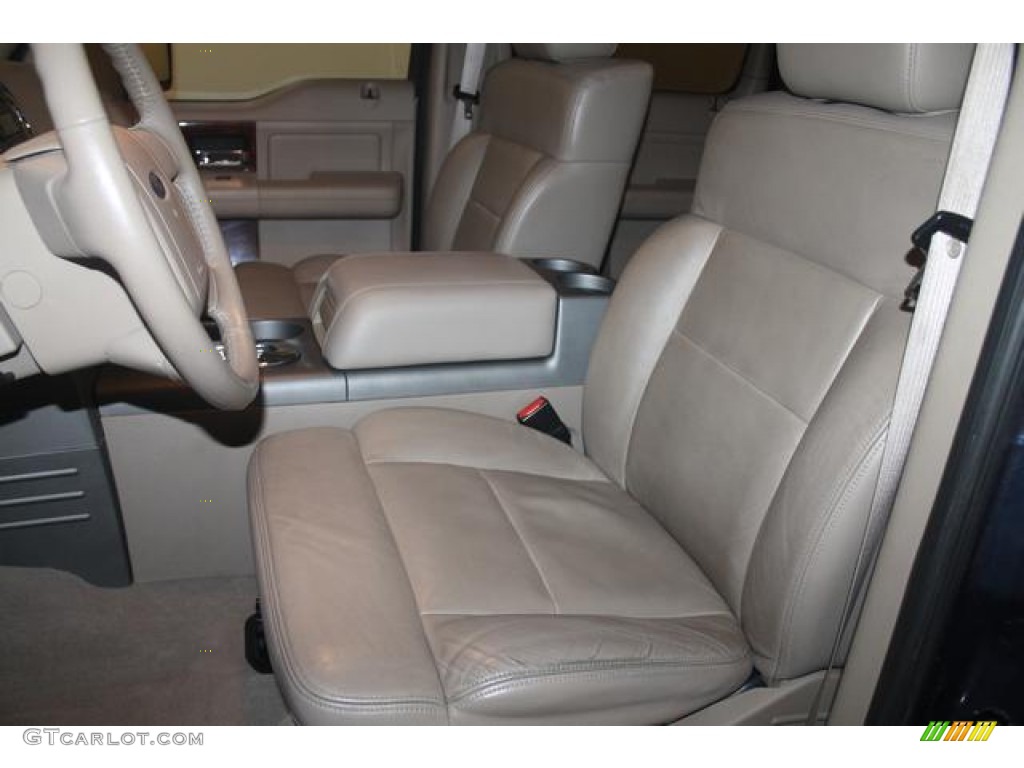 2005 F150 Lariat SuperCrew 4x4 - Medium Wedgewood Blue Metallic / Tan photo #21