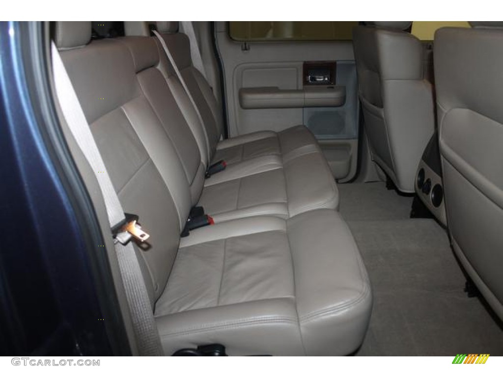 2005 F150 Lariat SuperCrew 4x4 - Medium Wedgewood Blue Metallic / Tan photo #29