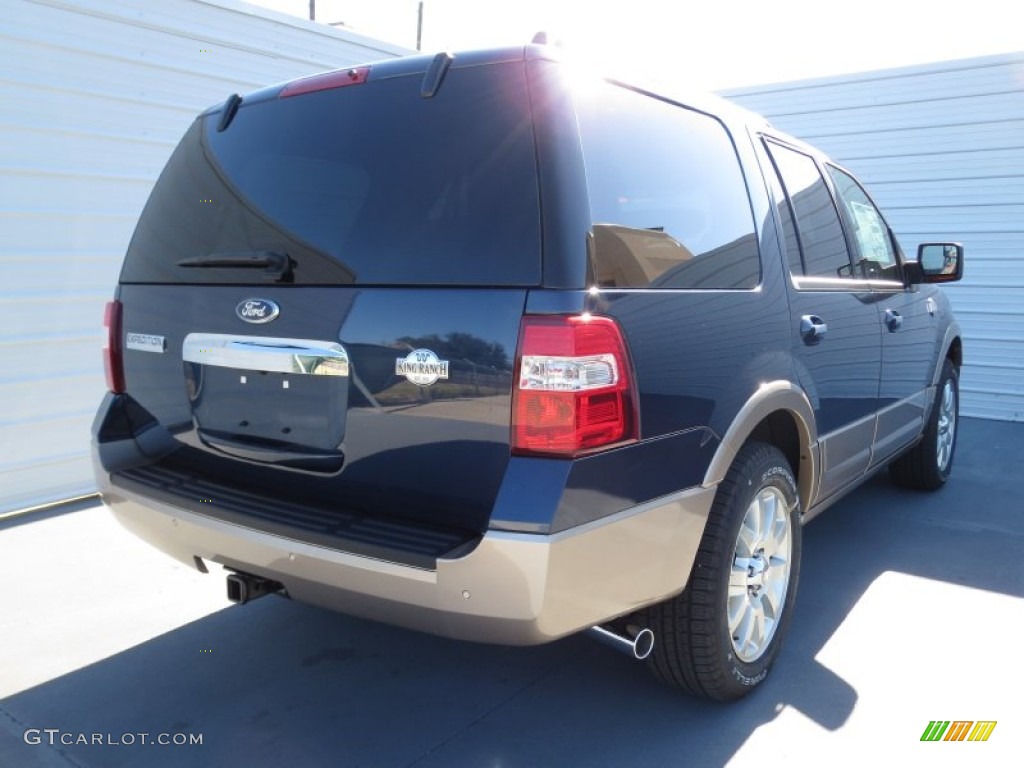2013 Expedition King Ranch - Blue Jeans / King Ranch Charcoal Black/Chaparral Leather photo #3