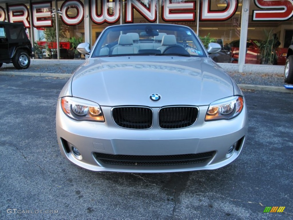 2012 1 Series 128i Convertible - Cashmere Silver Metallic / Savanna Beige photo #3