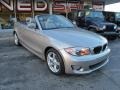 2012 Cashmere Silver Metallic BMW 1 Series 128i Convertible  photo #4