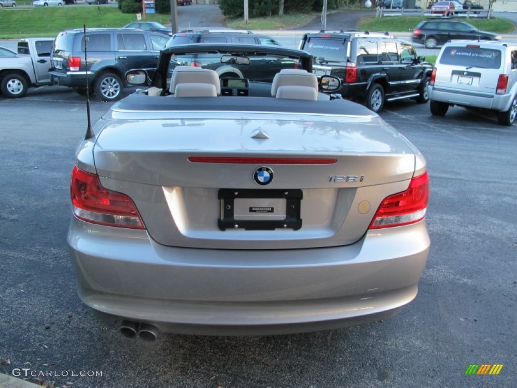 2012 1 Series 128i Convertible - Cashmere Silver Metallic / Savanna Beige photo #7