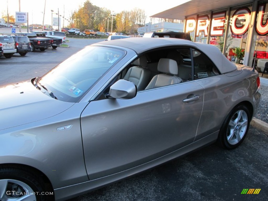 2012 1 Series 128i Convertible - Cashmere Silver Metallic / Savanna Beige photo #25