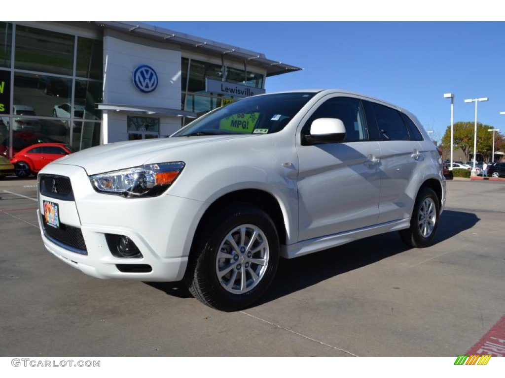 2011 Outlander Sport ES - Diamond White Pearl / Black photo #1