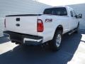 2012 White Platinum Metallic Tri-Coat Ford F250 Super Duty Lariat Crew Cab 4x4  photo #3