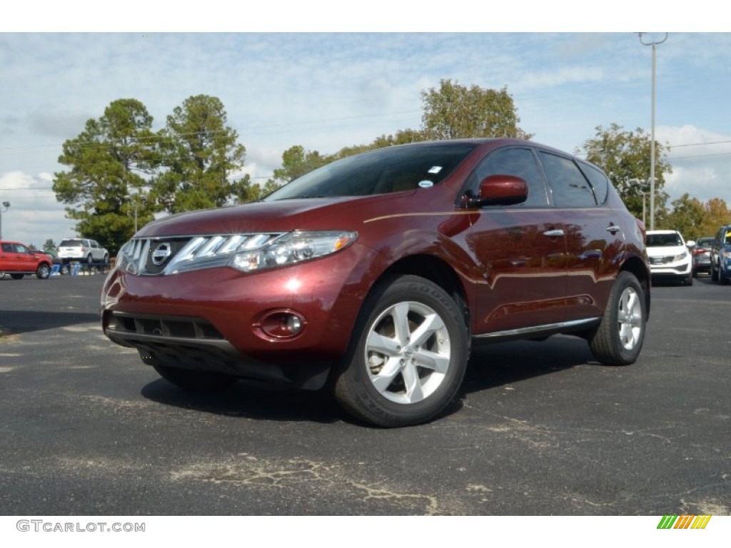 2009 Murano SL AWD - Merlot Metallic / Beige photo #1