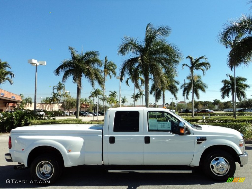 Oxford White 2009 Ford F350 Super Duty Lariat Crew Cab Dually Exterior Photo #73311480