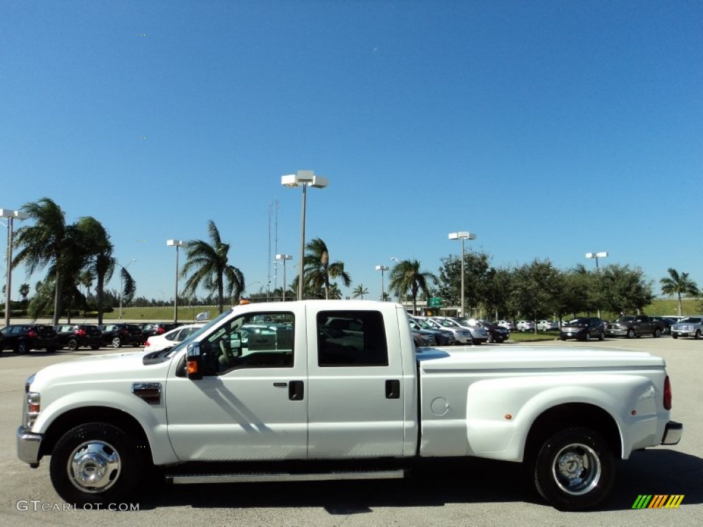 Oxford White 2009 Ford F350 Super Duty Lariat Crew Cab Dually Exterior Photo #73311690