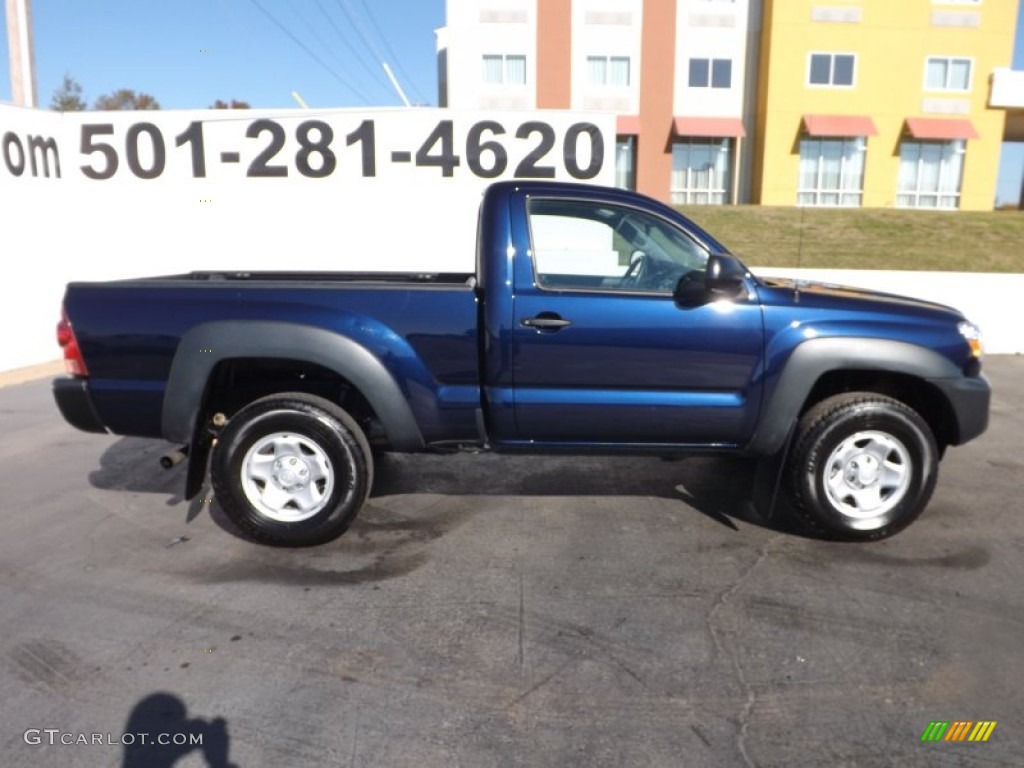 2012 Tacoma Regular Cab 4x4 - Nautical Blue Metallic / Graphite photo #8