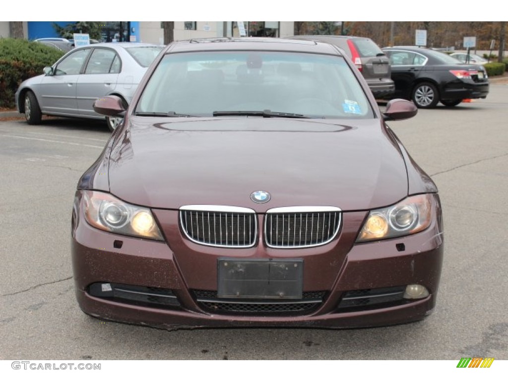 2006 3 Series 330xi Sedan - Barrique Red Metallic / Black photo #2