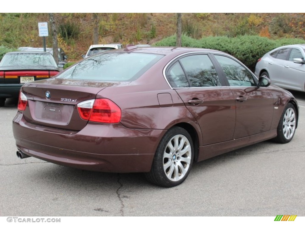 2006 3 Series 330xi Sedan - Barrique Red Metallic / Black photo #5