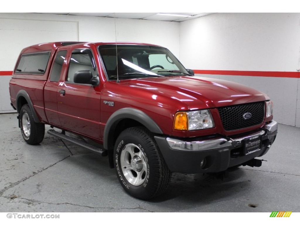 Toreador Red Metallic 2003 Ford Ranger XLT SuperCab 4x4 Exterior Photo #73313412