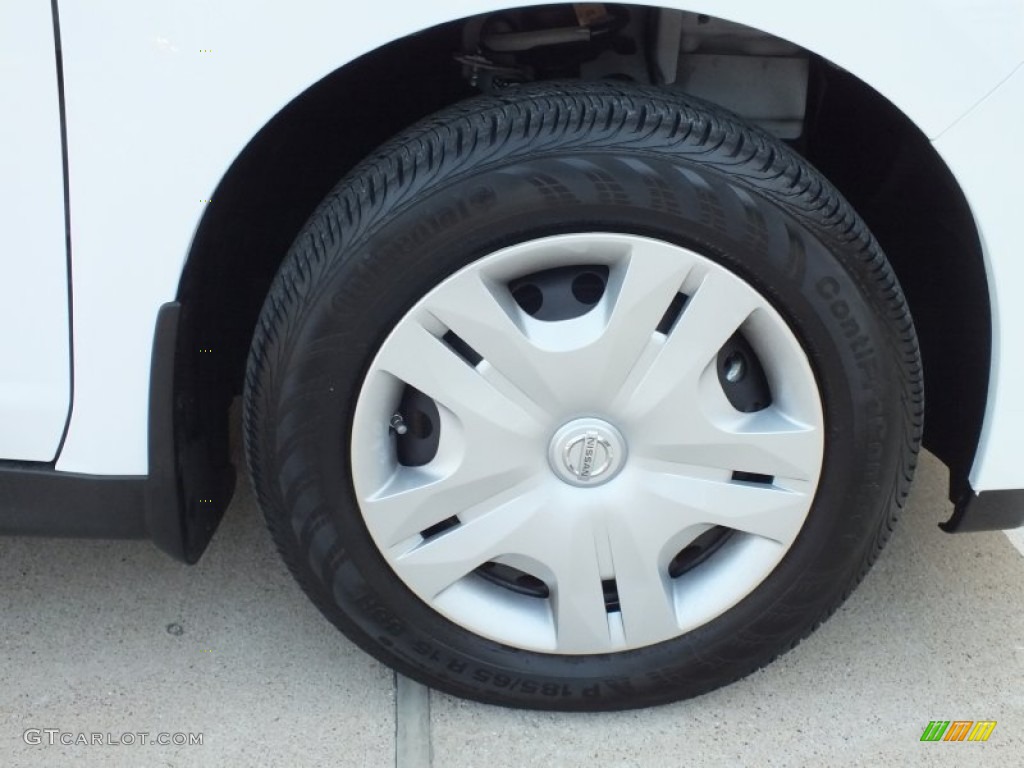 2012 Versa 1.8 SL Hatchback - Fresh Powder White / Beige photo #53