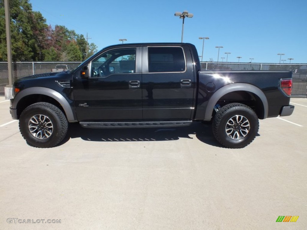 2013 F150 SVT Raptor SuperCrew 4x4 - Tuxedo Black Metallic / Raptor Black Leather/Cloth photo #8