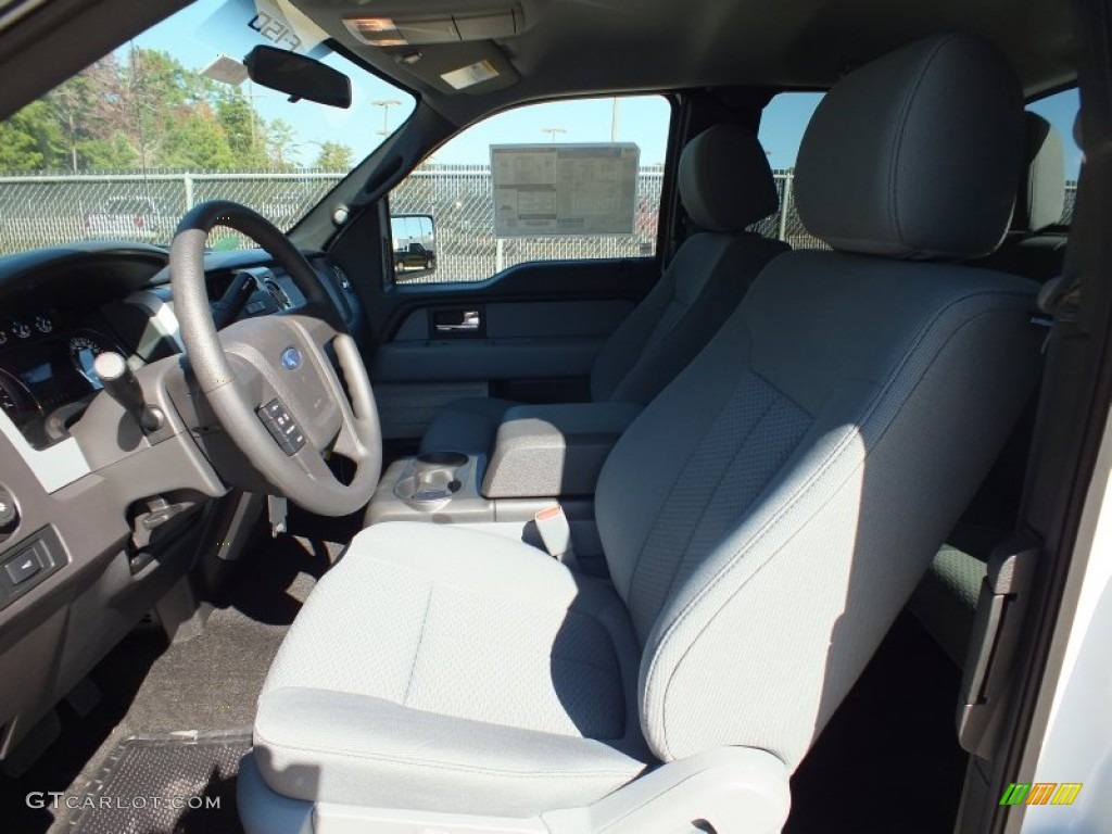 2012 F150 XLT SuperCab - Oxford White / Steel Gray photo #3