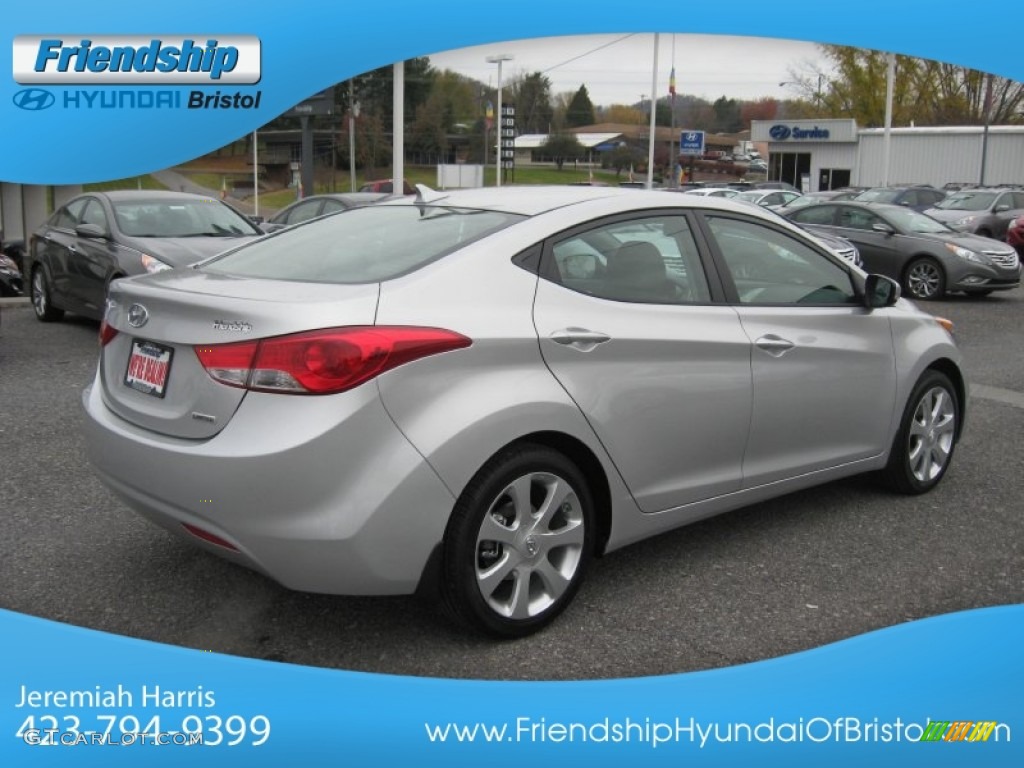 2013 Elantra Limited - Shimmering Air Silver / Gray photo #7