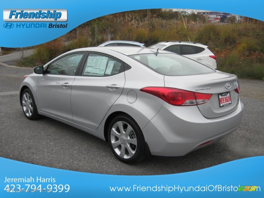 2013 Elantra Limited - Shimmering Air Silver / Gray photo #9