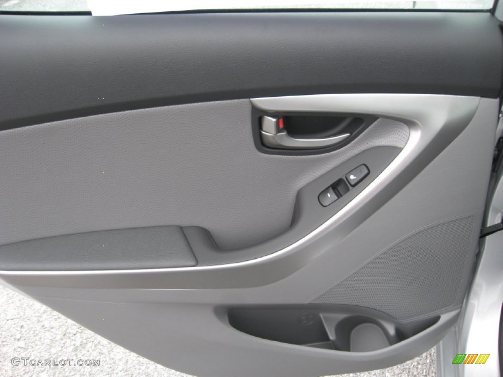 2013 Elantra Limited - Shimmering Air Silver / Gray photo #19