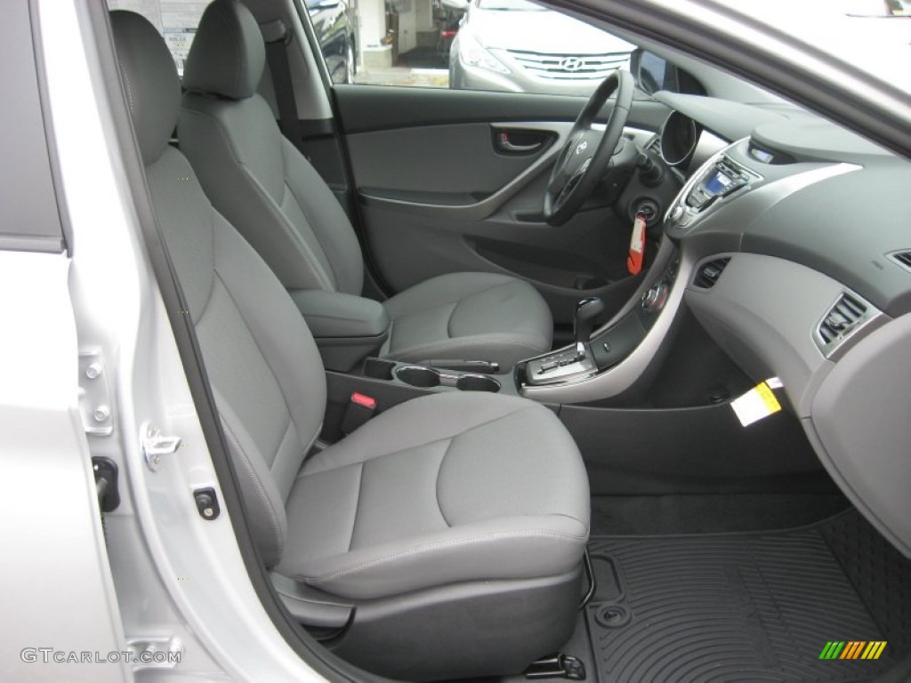 2013 Elantra Limited - Shimmering Air Silver / Gray photo #20