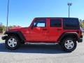 2013 Deep Cherry Red Crystal Pearl Jeep Wrangler Unlimited Sport 4x4  photo #4