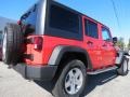2013 Deep Cherry Red Crystal Pearl Jeep Wrangler Unlimited Sport 4x4  photo #7