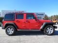 2013 Deep Cherry Red Crystal Pearl Jeep Wrangler Unlimited Sport 4x4  photo #8