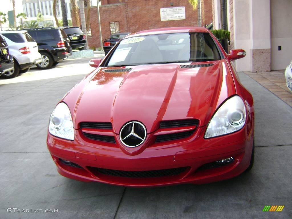 2007 SLK 350 Roadster - Mars Red / Beige photo #5