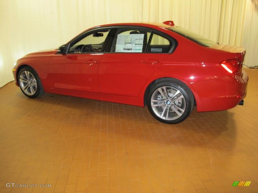 2013 3 Series 335i Sedan - Melbourne Red Metallic / Black photo #4