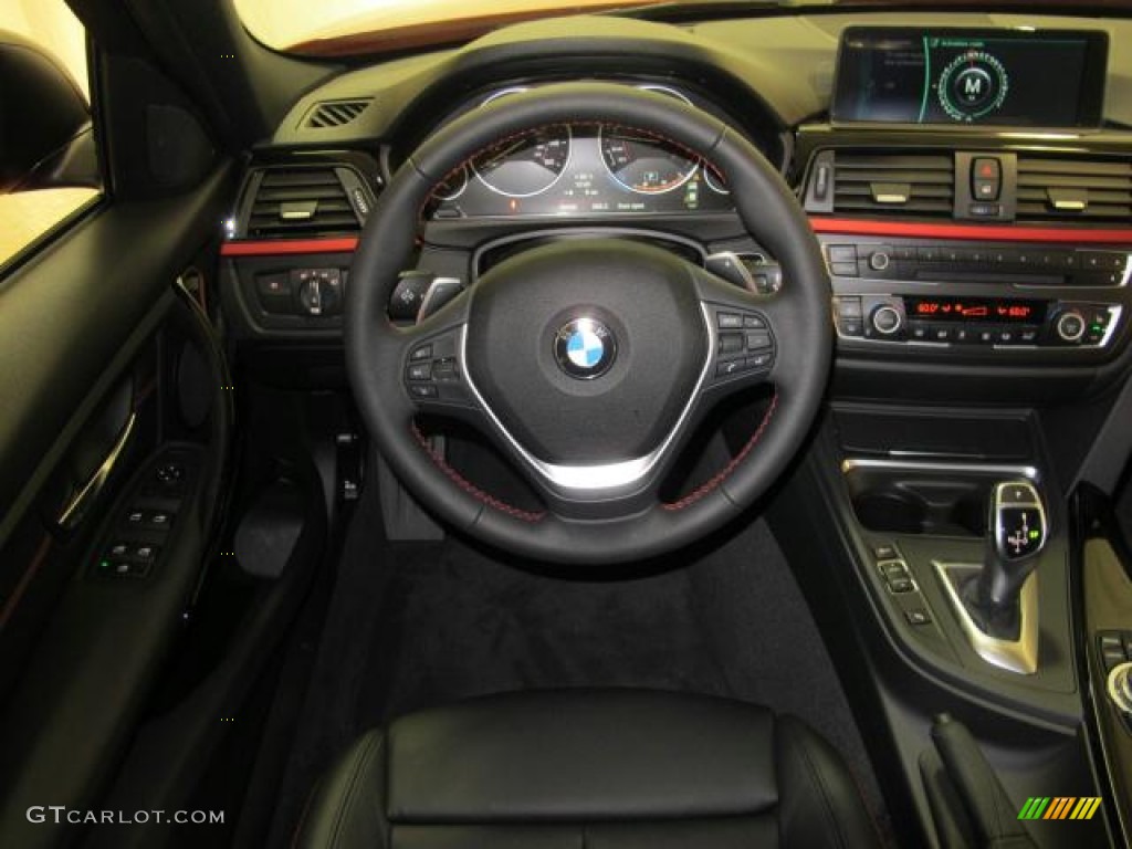 2013 3 Series 335i Sedan - Melbourne Red Metallic / Black photo #7