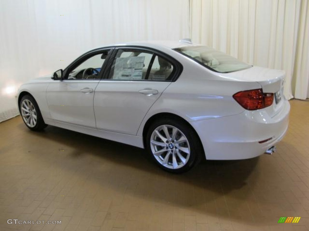 2013 3 Series 328i Sedan - Mineral White Metallic / Oyster photo #3