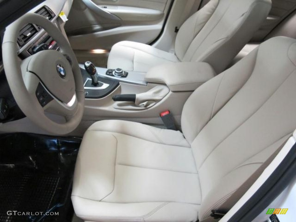 2013 3 Series 328i Sedan - Mineral White Metallic / Oyster photo #9