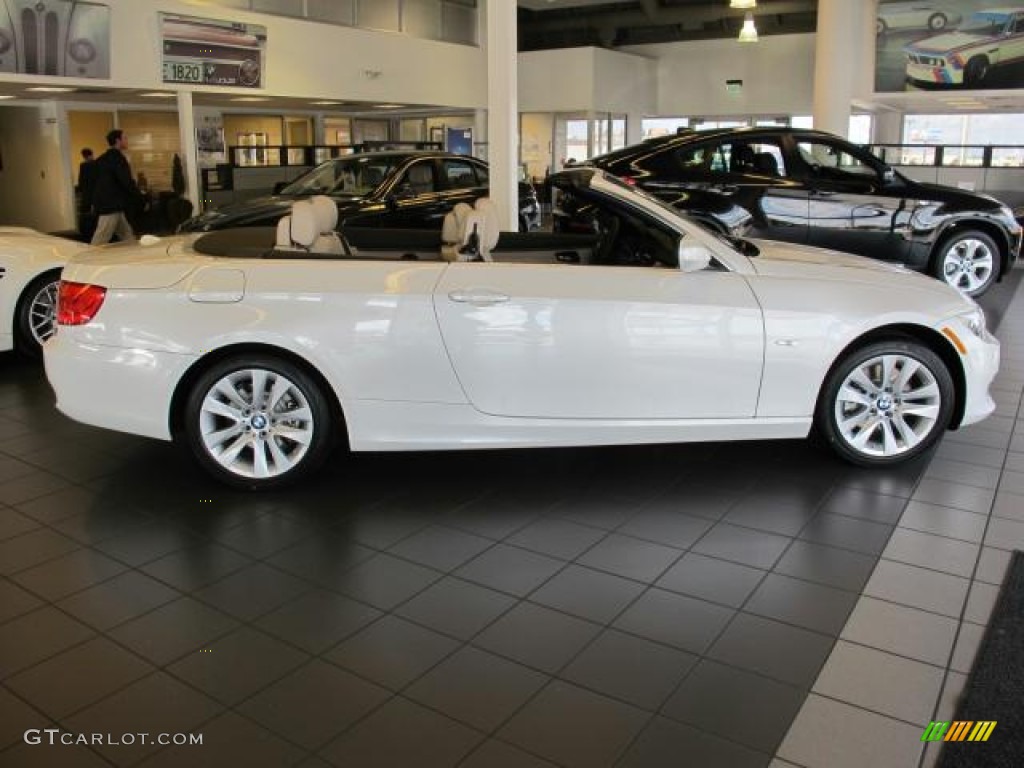 2013 3 Series 328i Convertible - Mineral White Metallic / Oyster photo #2