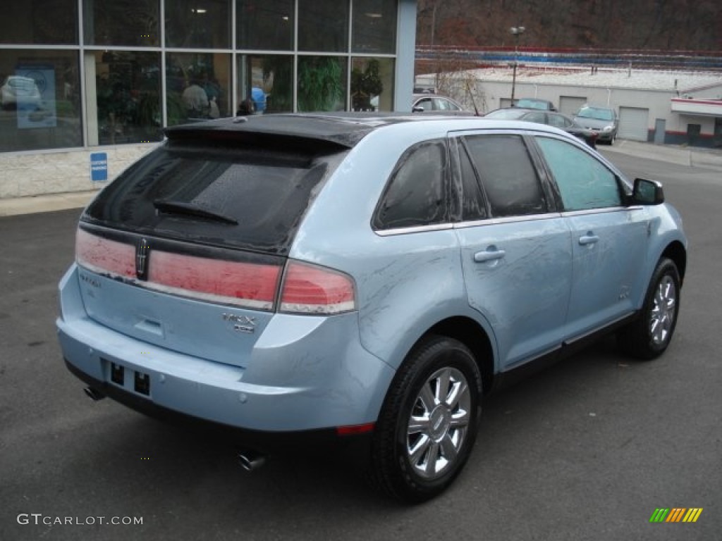 2008 MKX AWD - Light Ice Blue Metallic / Charcoal Black photo #8