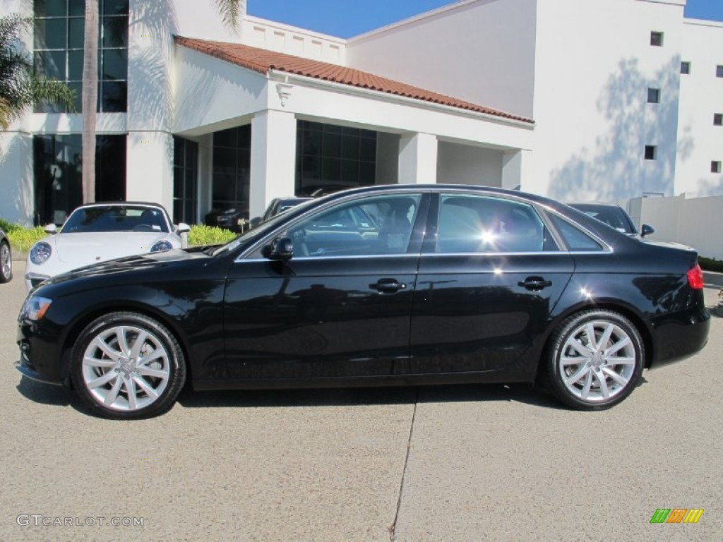 2013 A4 2.0T Sedan - Phantom Black Pearl / Chestnut Brown photo #2