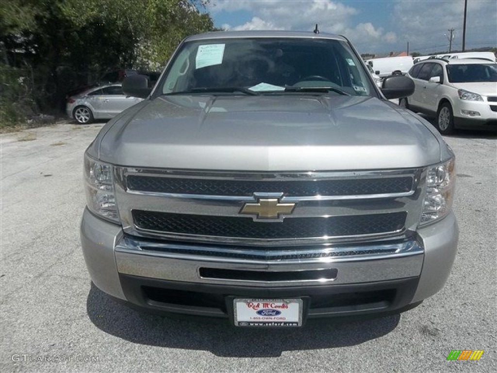 2009 Silverado 1500 LS Crew Cab - Silver Birch Metallic / Dark Titanium photo #8