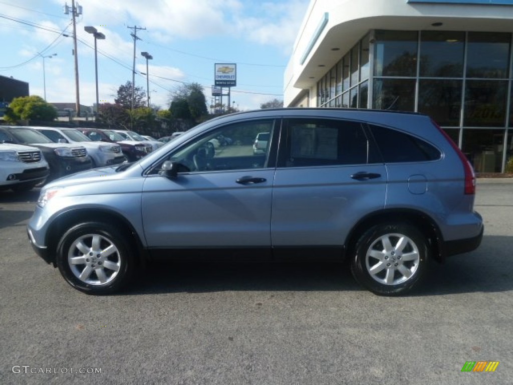 2009 CR-V EX 4WD - Glacier Blue Metallic / Gray photo #2