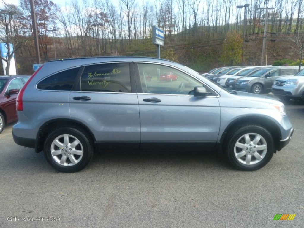 2009 CR-V EX 4WD - Glacier Blue Metallic / Gray photo #6