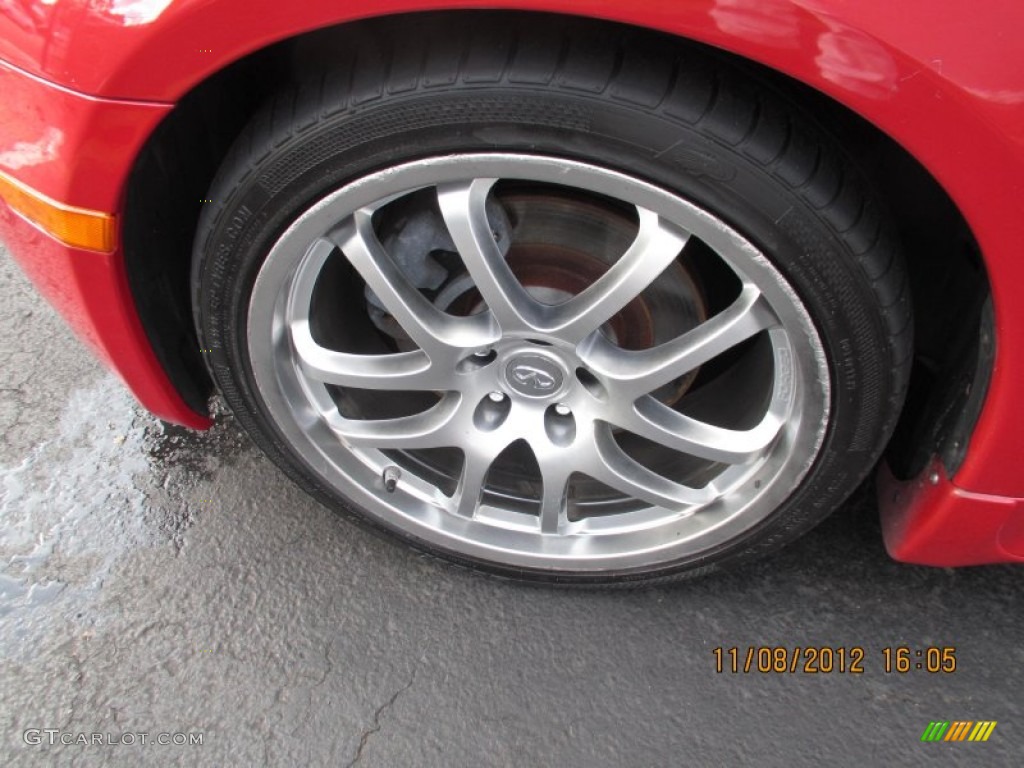 2006 G 35 Coupe - Laser Red Pearl / Stone photo #7