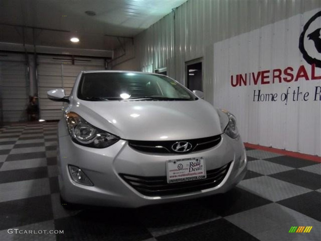 2012 Elantra Limited - Shimmering Silver / Gray photo #2