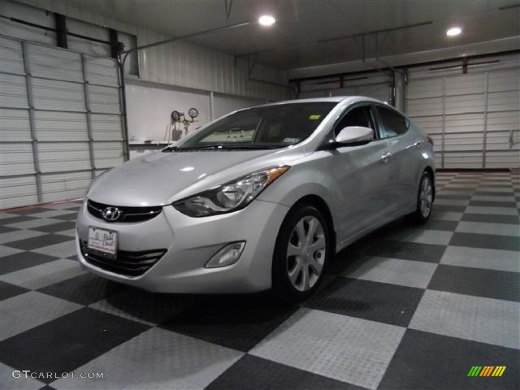 2012 Elantra Limited - Shimmering Silver / Gray photo #3