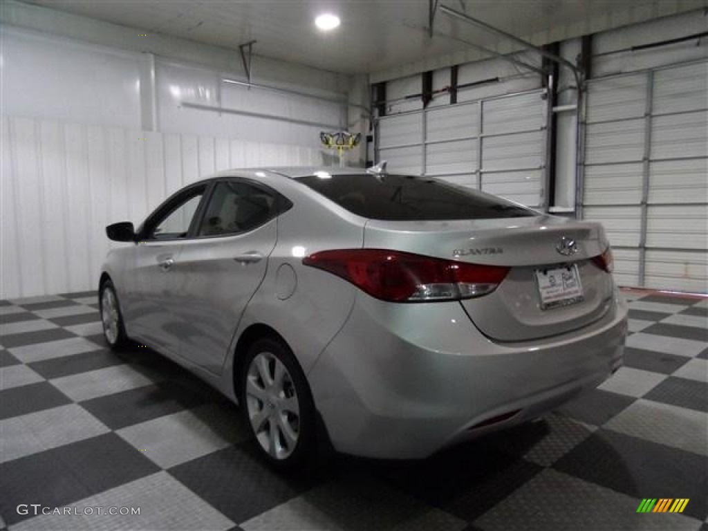 2012 Elantra Limited - Shimmering Silver / Gray photo #5