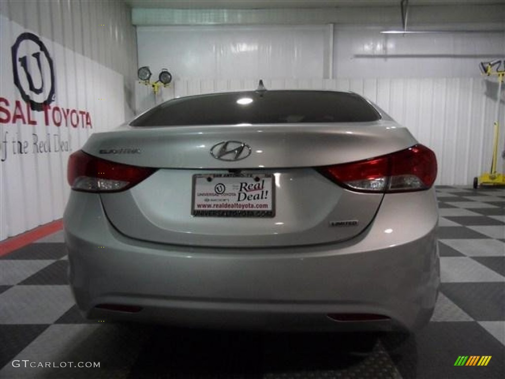 2012 Elantra Limited - Shimmering Silver / Gray photo #6