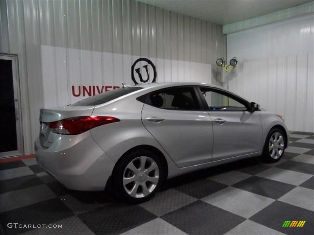 2012 Elantra Limited - Shimmering Silver / Gray photo #7