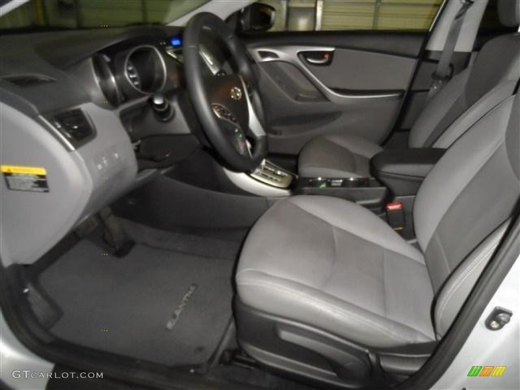 2012 Elantra Limited - Shimmering Silver / Gray photo #10