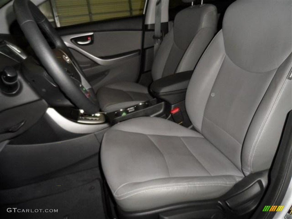 2012 Elantra Limited - Shimmering Silver / Gray photo #11