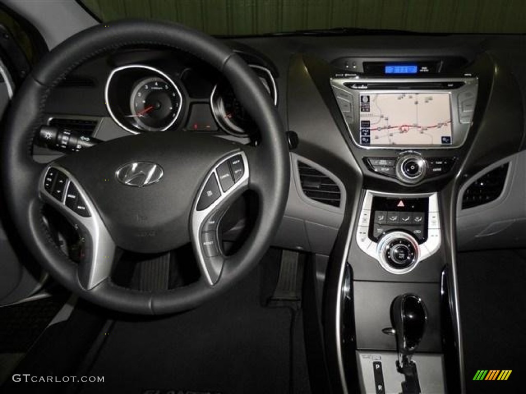 2012 Elantra Limited - Shimmering Silver / Gray photo #13