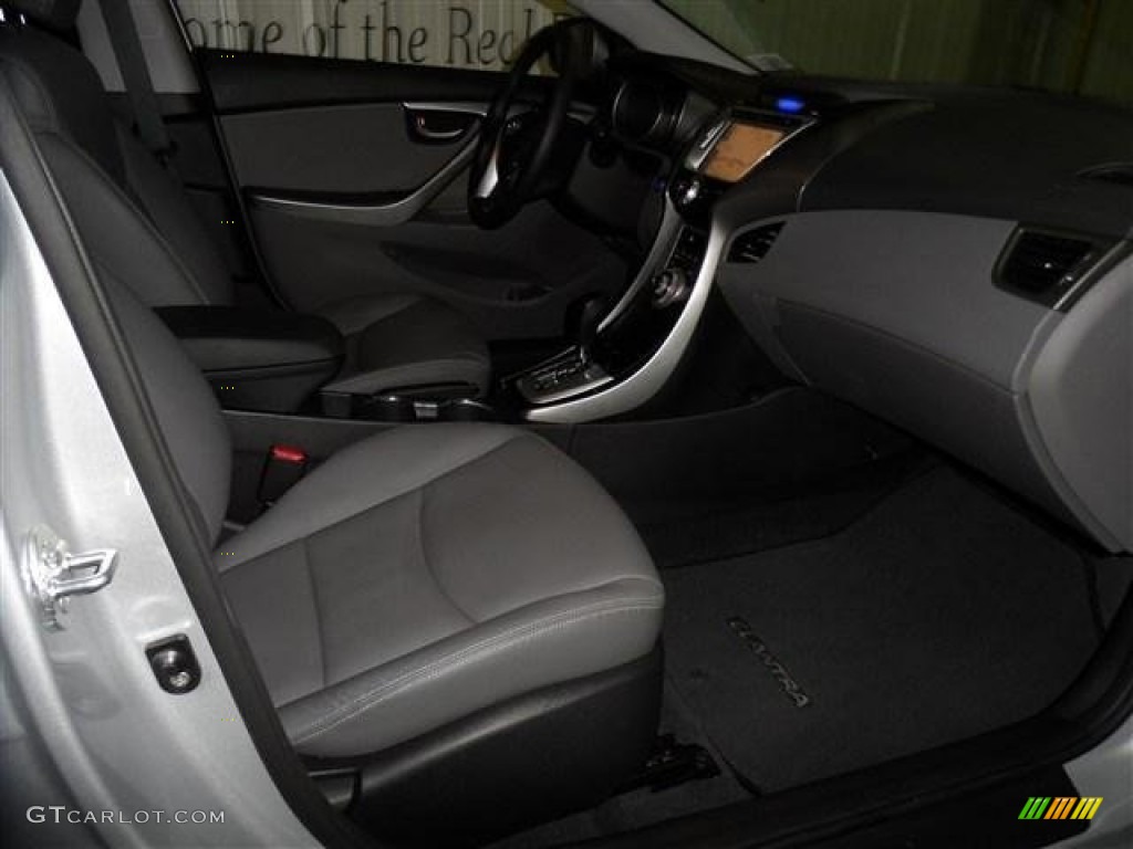 2012 Elantra Limited - Shimmering Silver / Gray photo #17